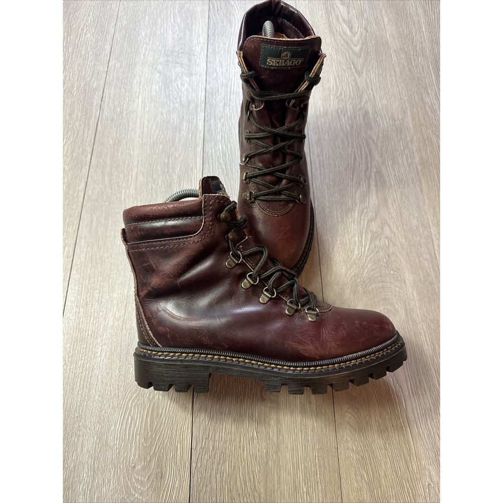 Vintage Sebago Drysides Sz 7.5 Men's Maroon Color Waterproof Hiking‎ Trail